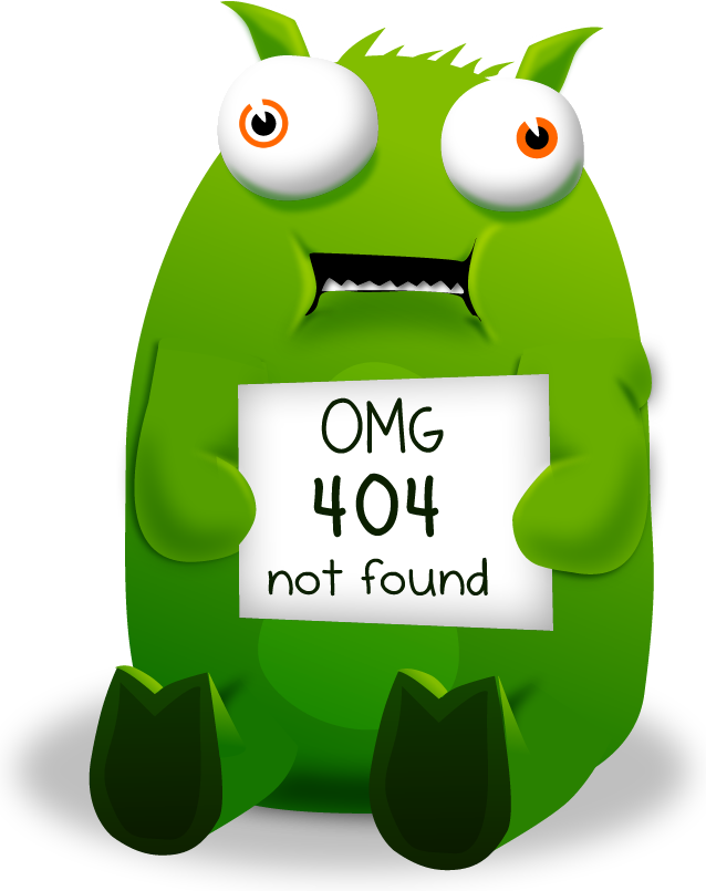 Tumbeast holding a sign that says OMG 404 not found